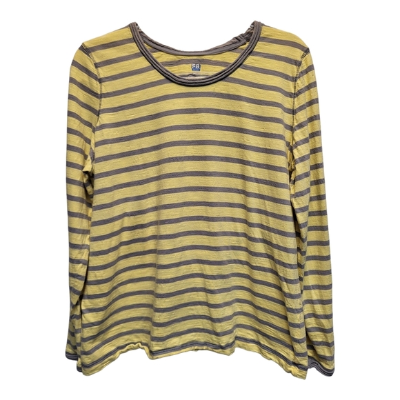 SJB Active Yellow and Gray Long Sleeve Tee for Effortless Style- Size XL - Picture 1 of 4